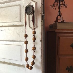 Wooden bead necklace
